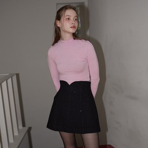 벰버 TULIP SPANGLE MINI SKIRT