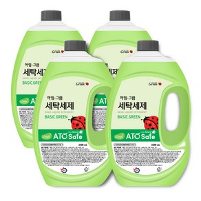 아임그램 BASIC GREEN 세탁 액상 세제 본품, 4개, 2.5L