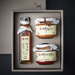 MAEK 명인실속 3종 세트 매실청 170ml + 된장 250g + 찹쌀고추장 250g, 1세트