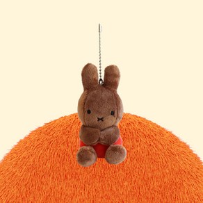 손가락 봉제인형 미피, 브라운, 1개, 8cm