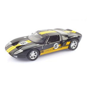 MOTORMAX 1:24 레프리카 포드 GT 컨셉 레이싱 자동차 다이캐스트 MTX737758BK, 블랙, 1개