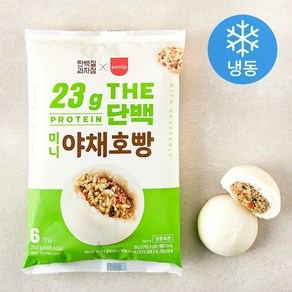 단백질과자점 THE 단백 미니 야채호빵 6개입 (냉동), 260g, 1개