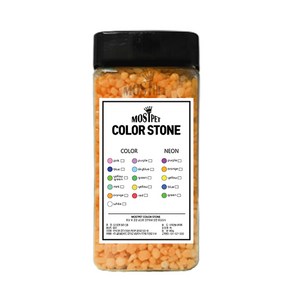 모스트펫 컬러스톤 수조장식 800g, 오렌지, 1개