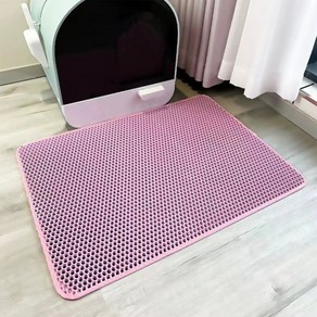 바디보 사막화방지 고양이 벌집 모래 매트, 핑크, 1개
