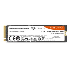 씨게이트 파이어쿠다 530 M.2 NVMe SSD, ZP2000GM3A013, 2TB