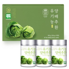 유기농마루 유기농 양배추환 3p, 300g, 1개