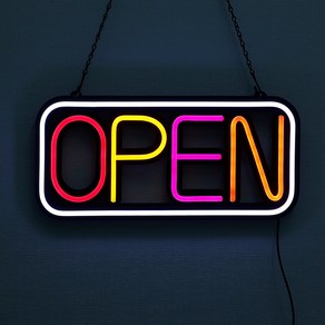 21세기트랜드 LED 네온사인 OPEN 간판