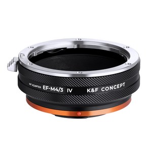 K&F CONCEPT 렌즈변환 어댑터 EOS-M4/3 IV PRO 캐논 EF 호환, 1개