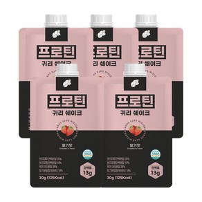 논앤밭위드 프로틴 귀리쉐이크 딸기맛, 30g, 5개