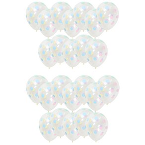 셈퍼텍스 도트 파스텔잉크 풍선 30cm, 투명, 24개