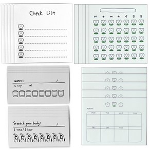 OON 체크리스트 메모지 5종 x 100p, 1세트
