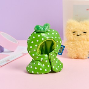 버터 미니 키링 코스튬 레인코트, 그린, 1개
