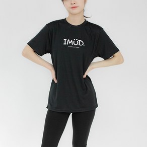 험블스튜디오 여성용 냉감 통기성 스포츠 쿨론티 여름 얇은 반팔티 IMUD09350