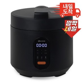 대웅 전기압력쿡 5~6인 압력밥솥 죽 찜요리 DWIH-BL3443, 블랙(DWIH-BL3443)