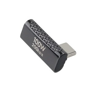 Coms USB 3.2 C타입 젠더 100W 20Gbps 상하좌우 꺾임 JA227, 1개