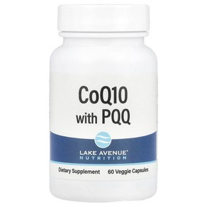 Lake Avenue Nutition PQQ 함유 CoQ10 100mg 베지 캡슐 60정, Lake Avenue Nutition PQQ ..., 1개