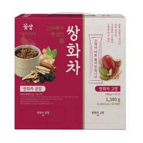 [글로벌푸드] 본비 견과류가 풍성한 쌍화차 60입 / 전통차 꽃샘, 1개, 60개입, 23g