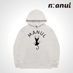 MANUL 마눌 남녀공용 프리미엄 쭈리 기모 오버핏 후드티셔츠 AW202