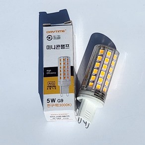 윈라이팅 데이타임 LED G9 핀할로겐 미니콘램프 5W, 1개, 전구색