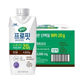 테온셀 [셀렉스] 프로핏 웨이프로틴 아메리카노 330ml 12팩, 없음, 12개