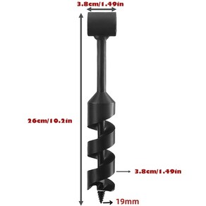 공구 부품 수동 오거 부시크래프트 핸드 렌치 나무 드릴 페그 도구 및 구멍 제조기 다목적 야외 생존 비트, g, 1개