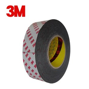 3M PE 폼 양면테이프 4421 검정 8mm 10mm 12mm 15mm 20mm 25mm 30mm, (폭20mm), 1개