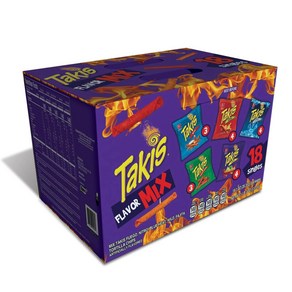 Takis 타키스 푸에고 블루히트 또띠아 칩 버라이어티 팩 510.3g 1박스