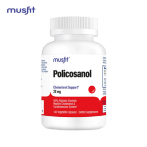 쿠바산폴리코사놀 머스핏 폴리코사놀20 Policosanol 20 mg 100 베지캡슐