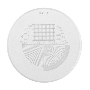 직경 35 mm 각도 레티클확대경 현미경 스케일 레티클 측정 용 크로스 마이크로 미터, MS-1-DC, 1개