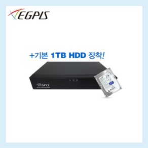 이지피스AHVR-2204HS 265+1TB HDD 210만 4채널녹화기 CCTV DVR