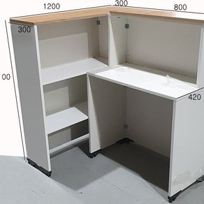 상담용책상 카운터테이블 카운터책상 인포 안내데스크 제작, 백색