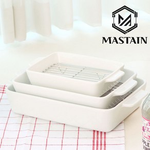 [MASTAIN 내열 세라믹 오븐 밧드] 에어프라이어 그라탕 용기 그릇 오븐용 트레이