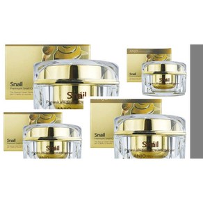 [앙쥬] 24k 골드 프리미엄 스네일 (달팽이) 영양 크림 (50g) + 증정 : 과일나라 핸드크림 100g / 달팽이 추출물 함유로 미백 및 주름개선 기능성, 4개