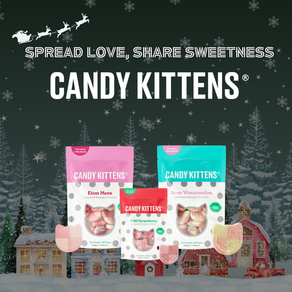 [스웨디시 젤리] CandyKittens 캔디키튼스 비건 젤리 크리스마스 3종 B세트 와일드스트로베리(54g) 사우어워터멜론(140g) 이튼메스(140g), 1개