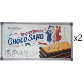 피코크 초콜릿 샌드위치 비스킷 135g, 2개