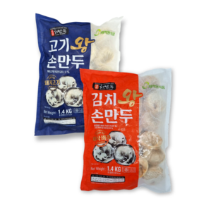 허만두 김치 왕만두1.4kg+허만두 고기 왕만두 1.4kg, 1.4kg, 2개