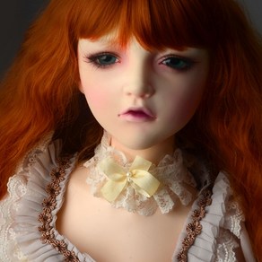 구체관절인형 목장식 Trinity Doll Size - RJ Neck Deco Collar (White)