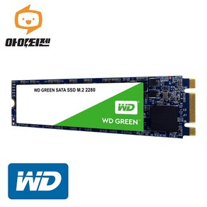 웨스턴디지털 하드디스크 SSD M.2 SATA 2280 내장 128G WD그린