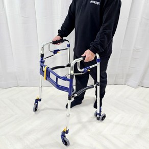 접이식 실내 엑설런트 워커 Excellent Walk 노인 어르신 고령자 환자 장애인 보행보조기 바퀴워커 실버카 걷기보조기구 성인용보행기 요양등급 실버용품, 1개