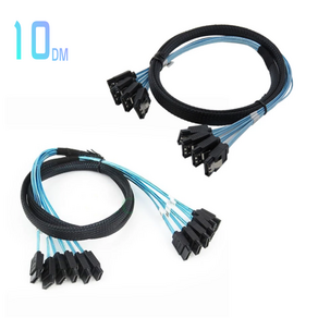 A.PEACE SATA 3 고속 데이터 멀티 4P 6P cable 케이블, 50cm, 1개