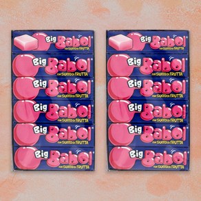 빅바볼 Big Babol 후르츠 껌 쥬시 대용량 츄잉껌, 12개, 88g