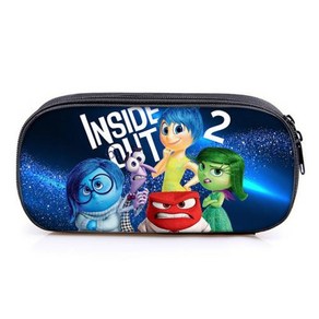 인사이드아웃2 Inside Out 2 필통 만화 연필 가방 펜 대용량 귀여운 문구 상자 학용품 사무용품, 7) 7  24X7X11cm