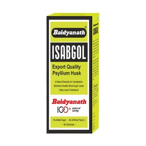 Baidyanath Isabgol - Psyllium Husk Powde - 200gm  Effectively Relieves Constipation  Fibe Supple, 1개, 200g