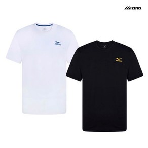 [당일발송] 미즈노 POLY SMALL LOGO SHORT SLEEVE 편안한 기본 디자인 스몰로고 반팔 티셔츠