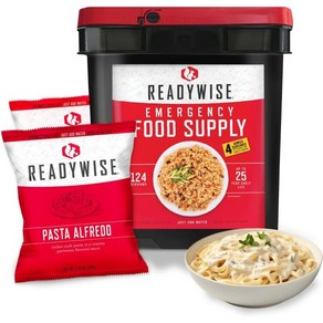 ReadyWise Emegency Food Supply 비상식량 생존식품 1통 총 124인분, 1개