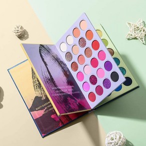 CRAZYHUDA Cazy Huda Best Beauty 72 Shade Glazed Edition Colo Book 아이섀도우 팔레트 멀티컬러 글리터 매트 & 쉬머리 피니시