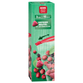 독일 레베 REWE Beste Wahl 베스트발 지퍼백 3L 15개입, 15개