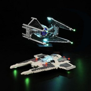 레고테크닉 레고스타워즈 레고프렌즈 파워정품 Rorliny LED Light Kit for Lego Star Wars Mandalorian Fang Fighter vs. TIE In