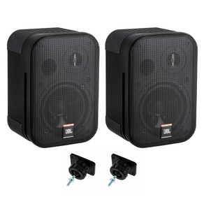 JBL CONTROL 1 PRO 150W 벽걸이 매장용 카페 업소용 패시브스피커 (2개) + 정품브라켓 (2개) 1조SET, 블랙