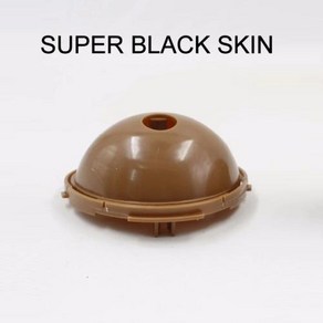 DBS 브라이스 인형 돔 및 두피 맞춤 인형 흰색 내추럴 태닝색 어두운 반투명 피부 16, 3) supe black skin, 1개